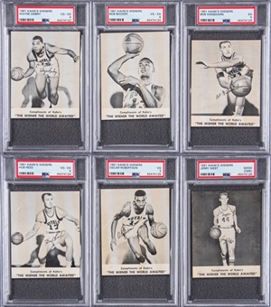 1961/62 Kahns Basketball Complete Set (13) - #2 on the PSA Set Registry!